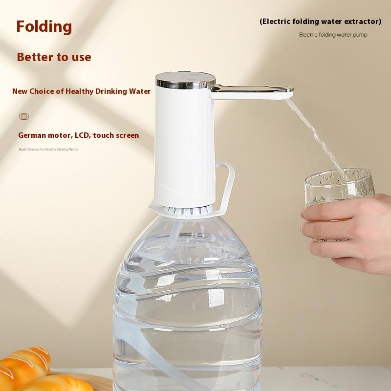 Electric Water Pump Bucket Water Suction Device Portable USB Charging Water Intake Tool for Household Office Outdoor Daily Use