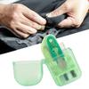 Exquisite and Portable Mini Macaron Color Plastic Sewing Tool Box Needle Scissors(Green)