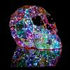 Halloween Gorgeous Shining LED Ghost Lights Decor Prismatic Ghost Iridescent Ghost Lantern Holiday Party Decor Atmosphere Prop