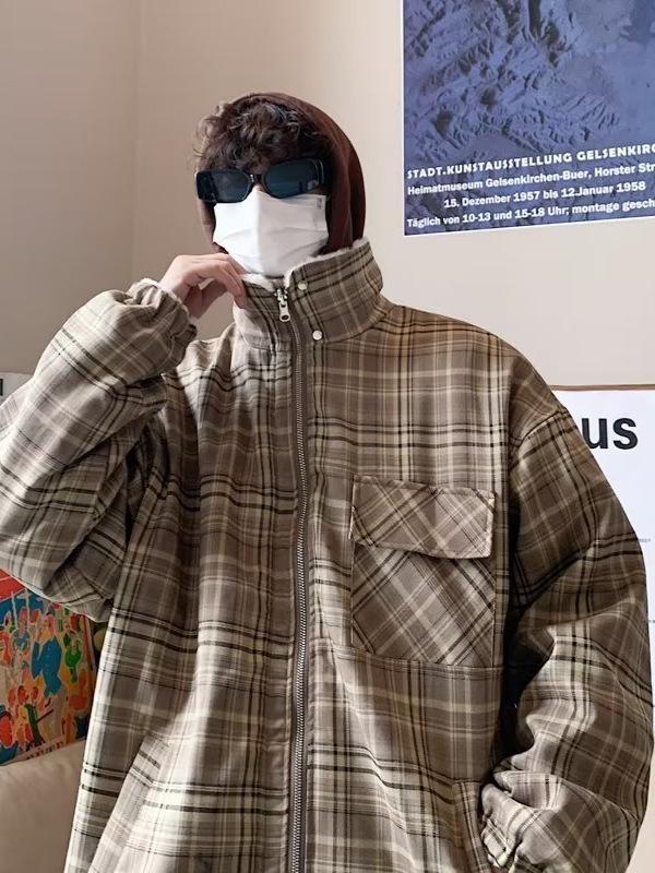 Men's Trendy Lambswool Jacket: Winter Street Style, Loose Fit, Double-Sided, Versatile Casual Coat