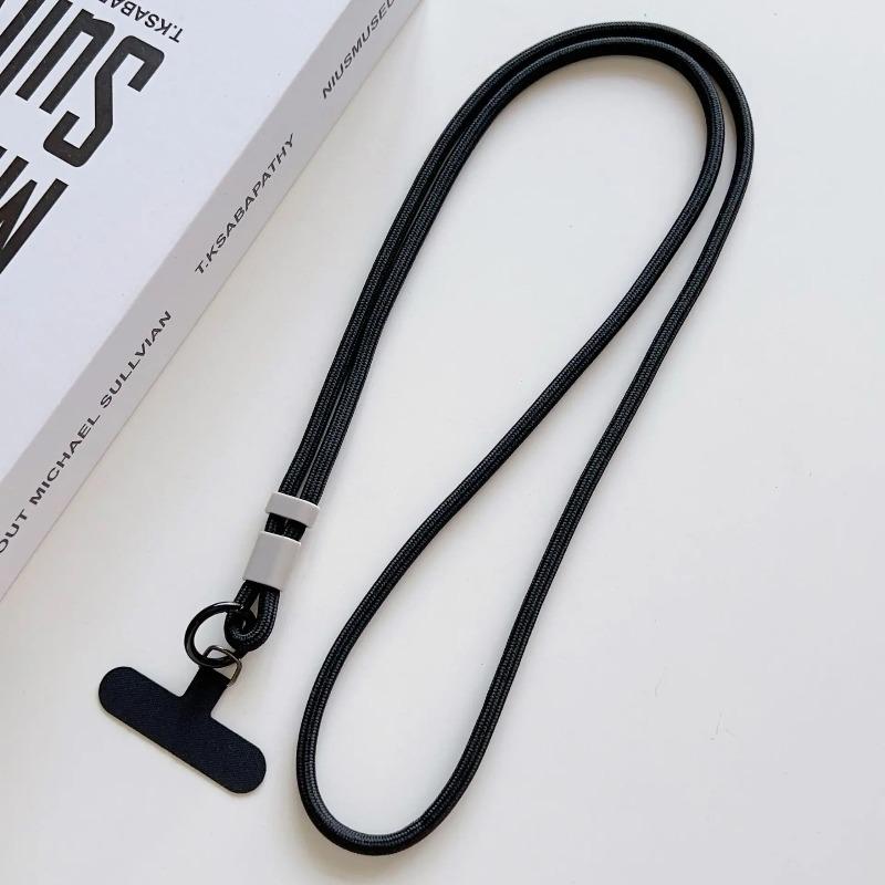Universal Crossbody Phone Lanyard Neck Strap with Keychain Charm Durable Soft Lanyard for Phone Keys Card Holder Daily Accessories