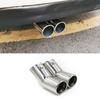 For VW Golf 4 Bora Jetta Dual Stainless Steel Exhaust Tailpipes Muffler Tips High Polish Car Performance Enhancement