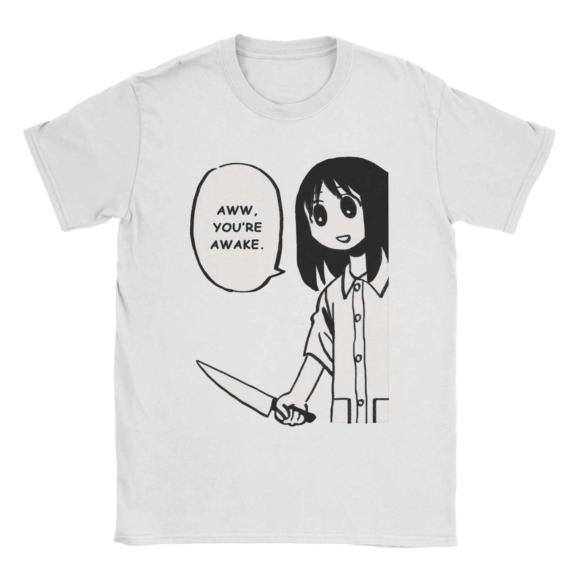 

Osaka Autistic Fgsfds Funny Kawaii Ayumu T-Shirts Unisex Anime Azumanga Daioh Cotton Tees Crewneck Short Sleeve T Shirt Clothing 4XL