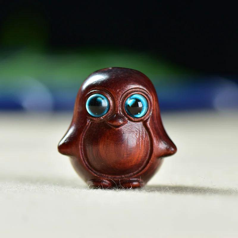 

Милый маленький пингвин Радужный пингвин Украшение для дома Офисный стол Креативный массив дерева Маленький орнамент Милый радужный пингвин Деревянная резьба Декоративное искусство