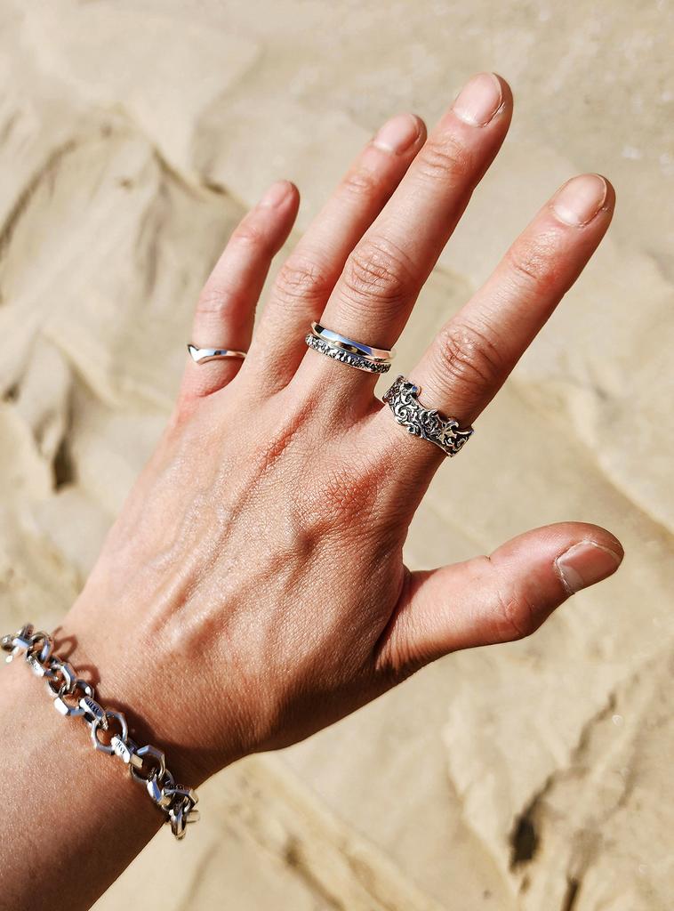 Sterlingworth Breeze-T1 Silver Ring