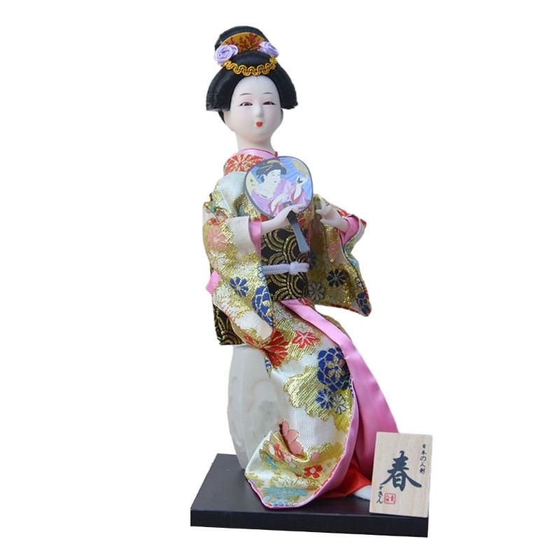 12Inch Handmade Kimono Dolls Ornamentation Ideal For Japanese Cuisines Restaurants And Home Room Authentics Decors