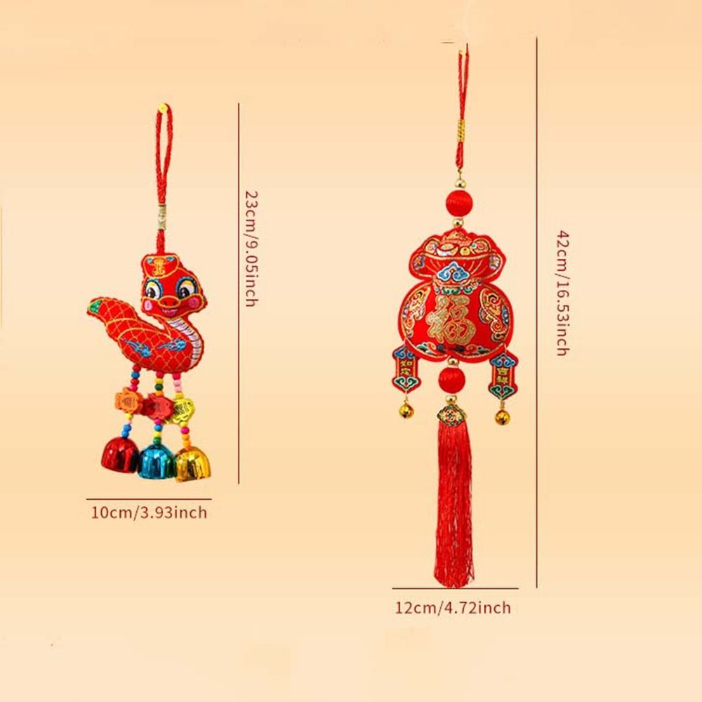 Chinese Style Snake Wind Chimes Traditional Spring Festival Decorations  Wedding