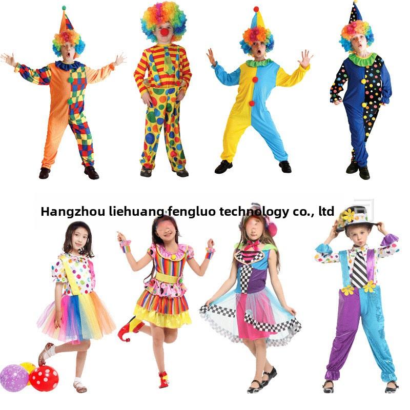 RTS 2026 Adult Echo Unisex Costume Set Polyester Spandex Funny Circus Jumpsuit Wig Hat Halloween Stage Carnival