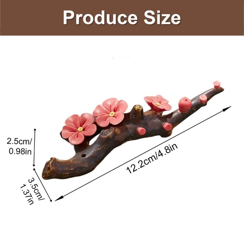 Flower Ceramic Brush Holder Calligraphy Brush Pen Rest Calligraphy Paperweight For Antithetical Couplet Writing Painting