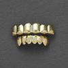 G001 Grillz Hip Hop pentru Bărbați și Femei Iced Out Alamă Placat cu Argint/Aur Set Lucios Sus&Jos Cadou