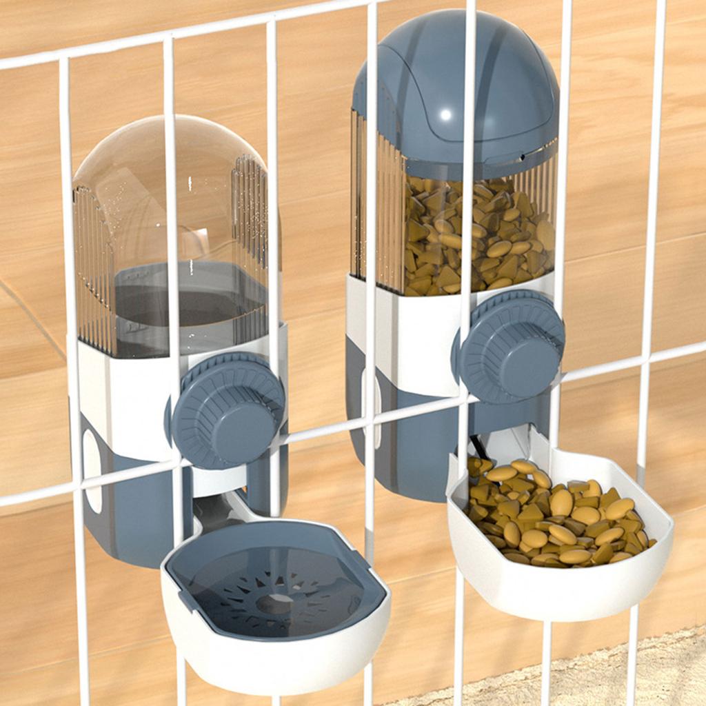Cat Water Feeder Cat Feeding Watering Feeder Cat Water Dispenser Cat Automatic Feeder And Water Pet Feeder Cage Mount