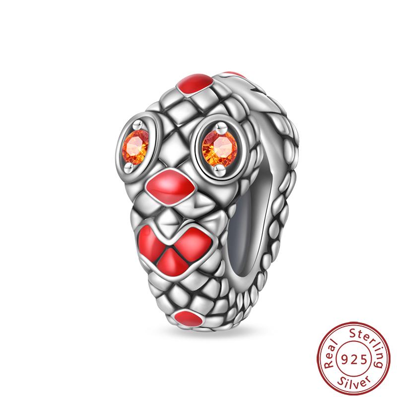 

Dark Gothic Series Copper Cobra Skeleton Spider Web Design Charms Beads 3Mm Diy Fine Jewelry Making