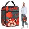 Roter Panda Isolierte Lunchtasche für Kinder Schul-Kühltasche Thermische Lebensmittelbox Tragetasche Auslaufsichere Lunchboxen Behälter