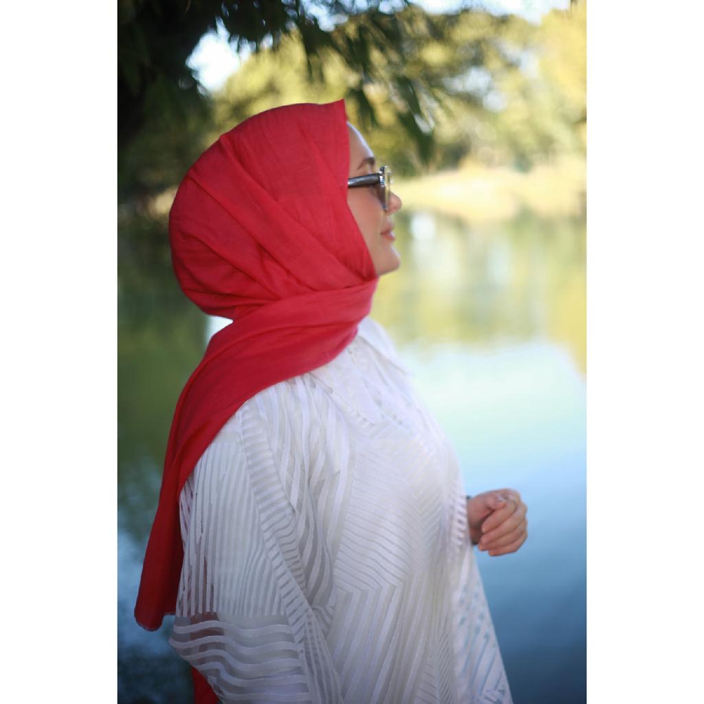 Hijab-Schal aus Bambus, Marineblau