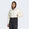 Essential Glossy 2 In 1 Crop Puffer With Sleeves Jx2990