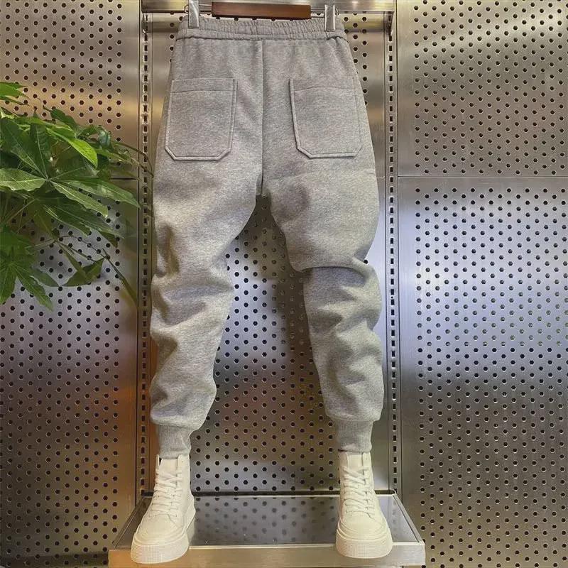 Pánske 2023 Slim Fit Elastické Háremové Tepláky - Módne Športové Joggers s Manžetami na Jar a Jeseň