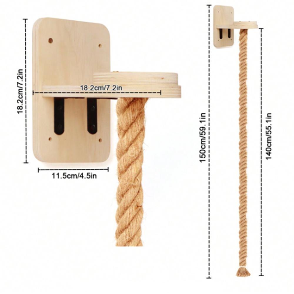Innenwandhalterung Katzenbaum Kletterleiter Hängematte Sisal Kratzbaum Katzenmöbel Katzen-Sitzstange Trittbrett Rastplatz Haus für Kätzchen Katze