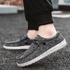 Loafers Outdoor Men Slip-on Casual Shoes Youth Flat Canvas Shoes Outdoor Non Slip Soft-bottom Walking Shoe Sneakers Plus 47