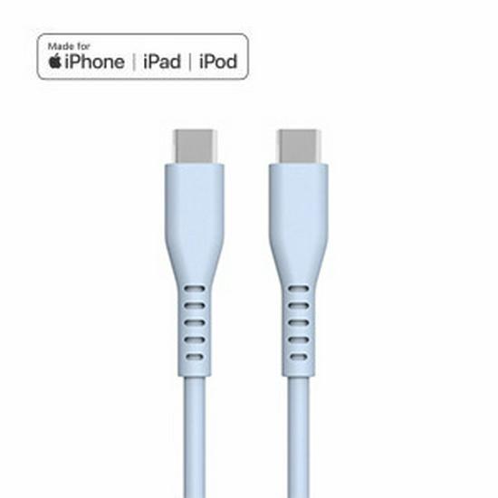 MFi Certified Ultra-Soft Silicone 1m Fast Charging Type-C Cable for iPhone 14