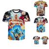 Tee Summer Dragon Ball Z Goku Super Saiyan 3d Print Casual Tshirt Men Women Top