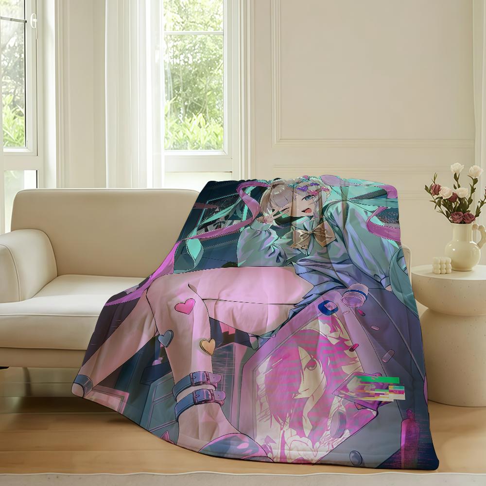 Anime Needy Streamer Überlastung Decke Für Sofa Büro Bett Flugzeug Reise Schlafen Lesen Entspannen Camping Weich Und Warm