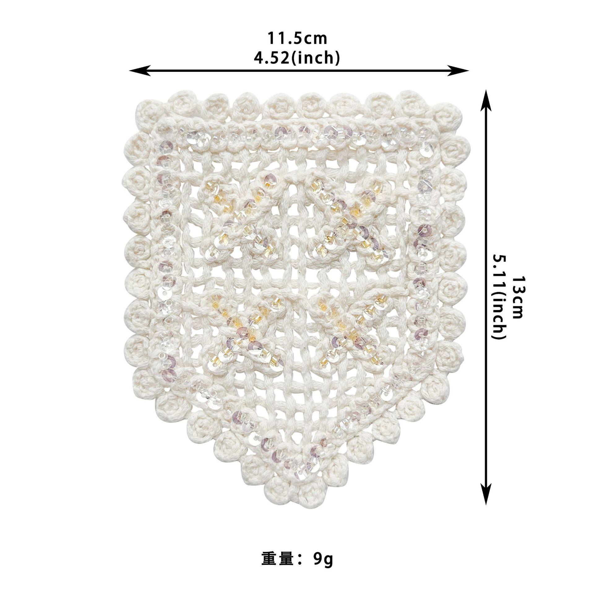 

Apricot Cotton Thread Woven Sequins Cloth Sticker Bow Leaf Decorative Clothing Top T-Shirt Shirt Cloth Sticker Accessories HSR1028