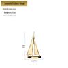 High-End Copper Sailboat Ornament: Creative Metal Decoration Gift