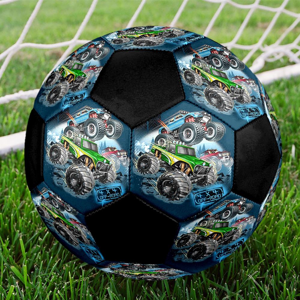 Truck Theme Size 5 Soccer Ball, Suitable for Both Indoor and Outdoor Matches, a Gift Suitable for Everyone.
