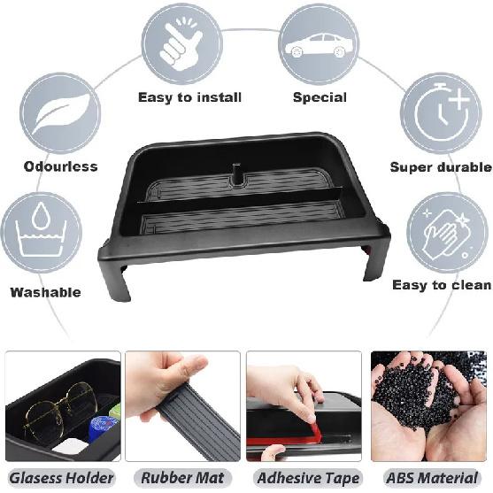 Center Console Dashboard Organizer For -2024 2025 Toyota Corolla & -2025 Corolla Cross Behind Screen Dash Board Box Tray