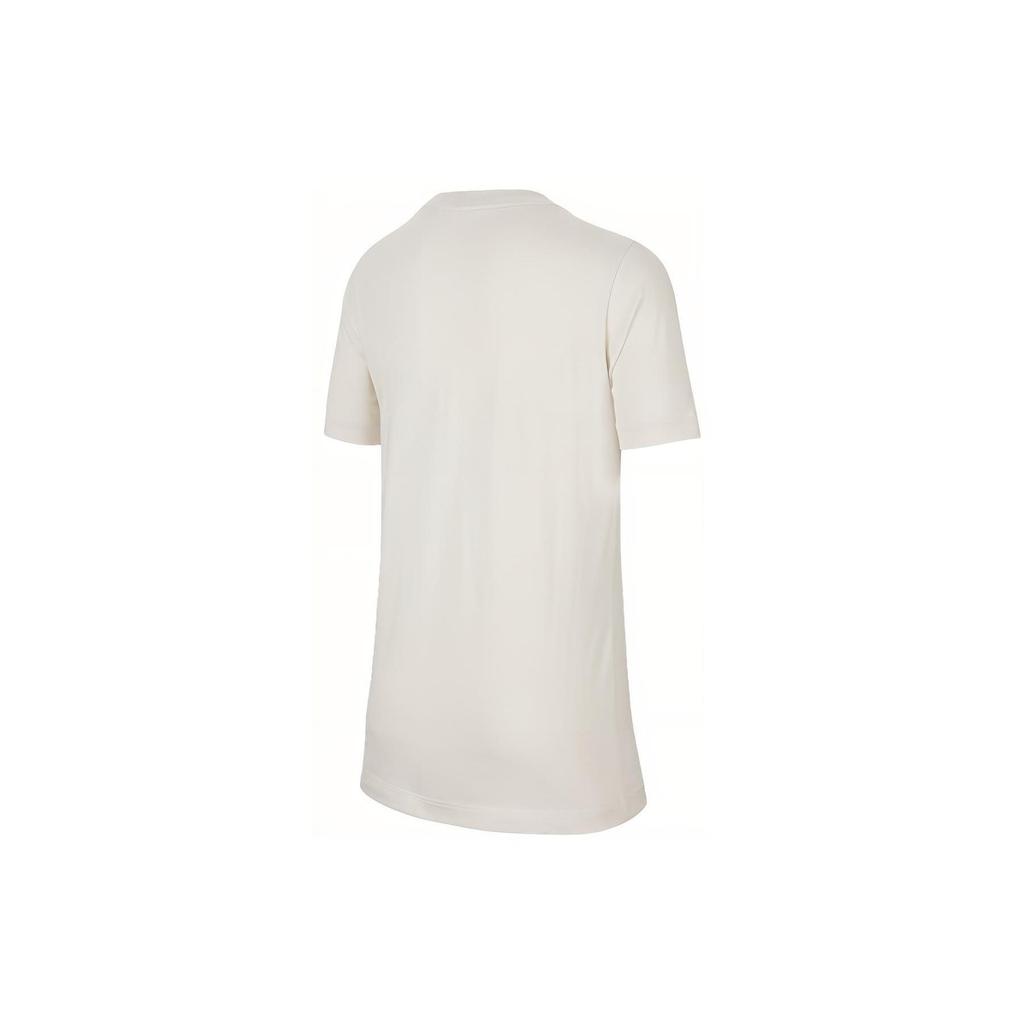 Nike T-shirt Girocollo Manica Corta Stampa Logo Lettere Serie Alta Pallacanestro SS23 Top Bambino Grigio Fantasma Bianco FJ7232-030