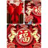 Chinese Spring Festival Horse Year Hanging Pendants Fu Character Door Sticker  New Year Decorations