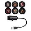 Gift for Kids Adults Christmas Halloween Projector, 3/6/10 Festive Scenes, 5D Holographic Night Light Compact USB Mood Flexible Gooseneck Projector