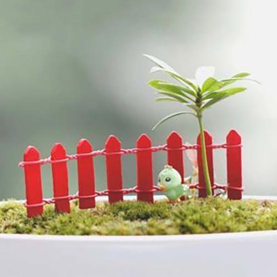 Mini Fairy Garden Miniature House Fence Craft DIY Micro Landscape Decor Gift
