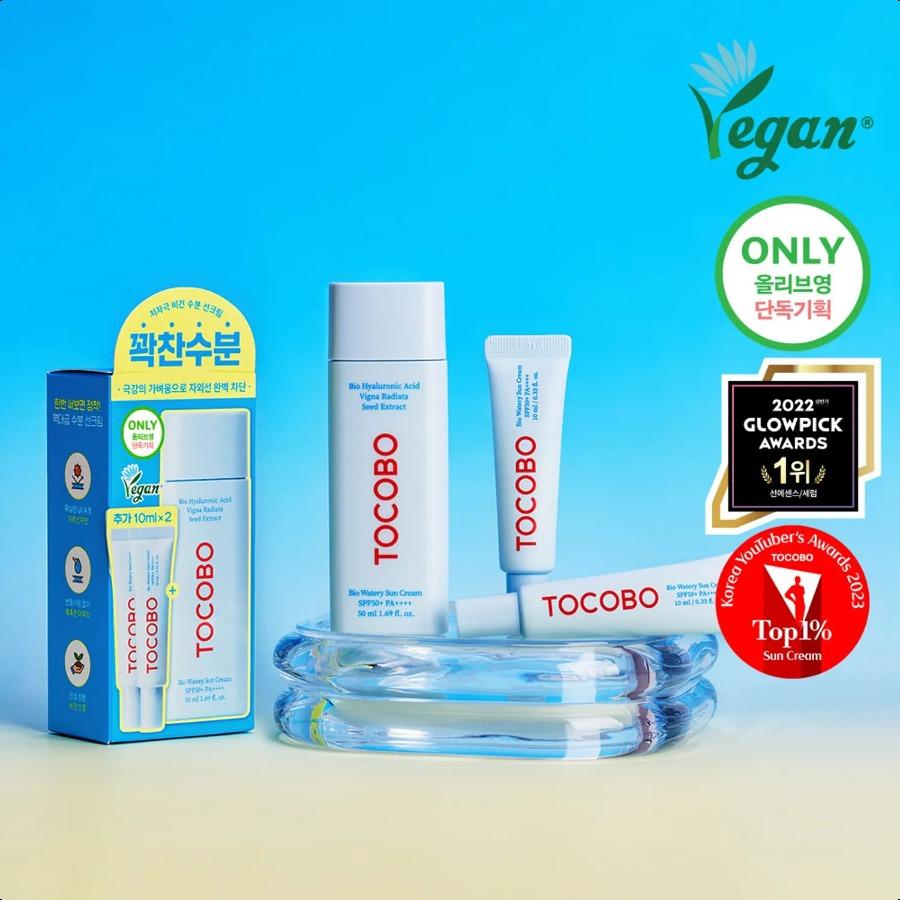 TOCOBO Bio Watery Sun Cream Special Set (50mL+10mL*2ea) SPF50 PA++++ 50mL+10mL2ea