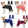 Adjustable Dog Post Surgical Recovery Suit With Sticker Closures Protects Wound From Licking During Heal Process