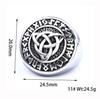 316 Edelstahl Blatt Herren Lebensbaum Ring Ring Personalisierter Retro Titanstahlring