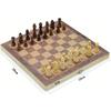 A foldable educational board for playing territory and wooden, (29cm) chess, games, more.