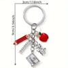 New Teacher'S Day Gift Key Chain Best Teacher Gift Hollow Car Key Chain Pendant Jewelry For Men And Women.