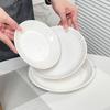 Assiette plate en céramique Molona Nordic Pure White de 40 cm
