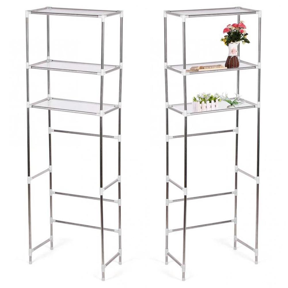Storage Rack Over Toilet Laundry Washing Machine Bathroom 3‑Tier Shelf Unit   165*53cm
