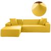 Elastic L Shaped Sofa Cover Solid Corner Couch Slipcover Chaise Longue Protector For Living Room Furniture