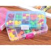 Detachable DIY Classification Transparent Mini Portable Medicine Box Travel Storage Box 10 Grid Jewelry Box Organizer Box
