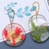 6Pcs/Set DIY Keychain Pendant Casting Silicone Mould Keyrings Art Crafts Making Tools Crystal Epoxy Resin Mold