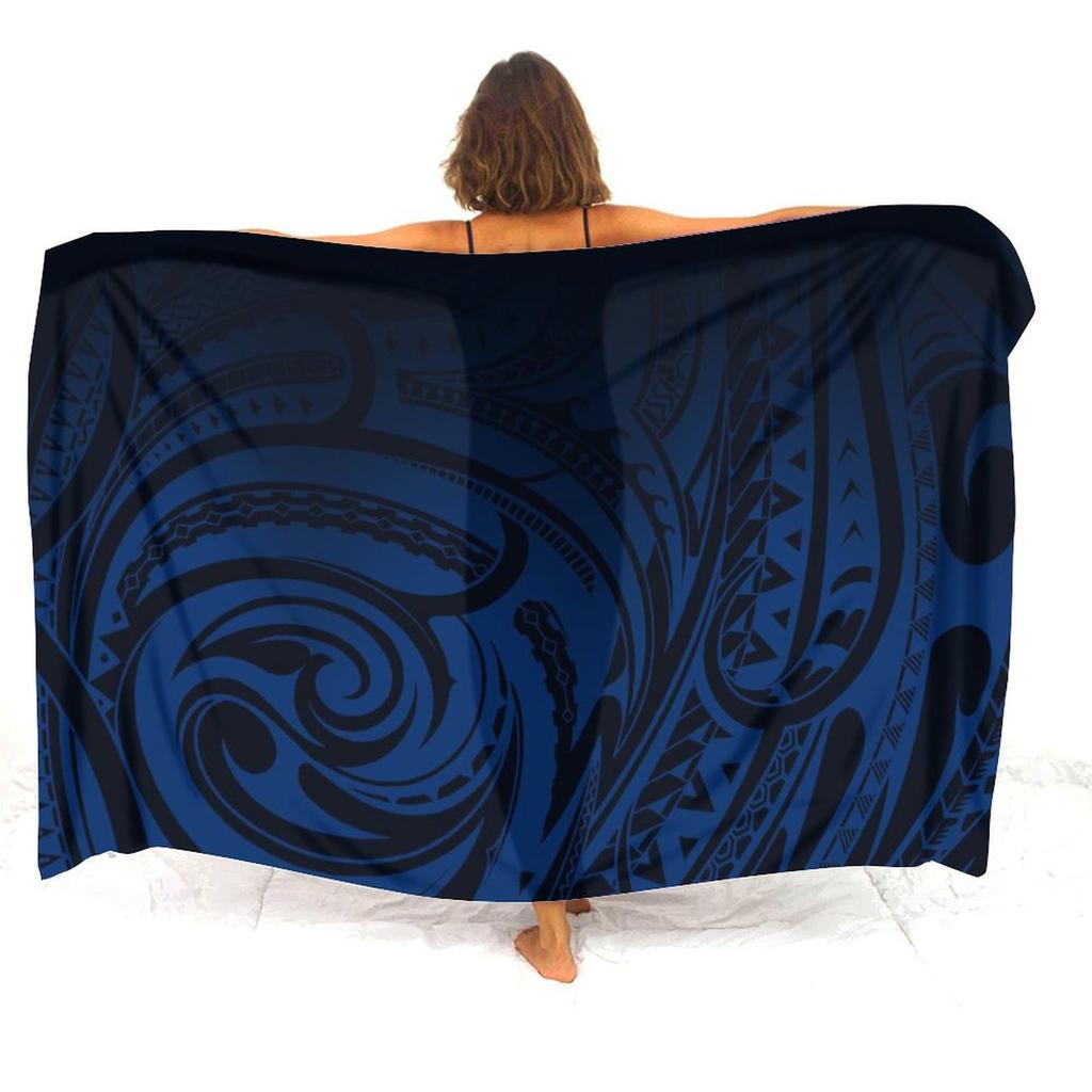 Resort Seaside Tourism Tribal Ethnic Style Women'S Sarong Polynesian Print Custom Seaside Beach Dress