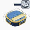 304 Stainless Steel Compartment Lunch Box 550ml Food Container Lunch Storage Container  For Office