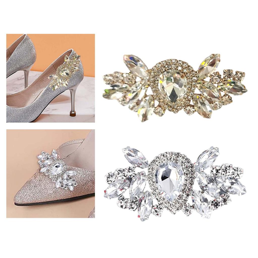 Elegant Shoes Buckle Decoration Clips Crafting DIY Jewelry Making Shoes Decoration Charm for Wedding Party High Heel Bags Clutch