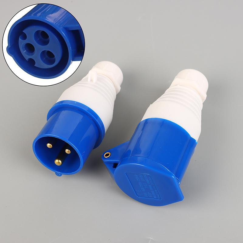 1 buc 3PIN Adaptor priză de conexiune la rețea 240v 16A Adaptor de priză de conexiune pentru rulotă autocaravană Adaptor de priză de conectare la priză principală