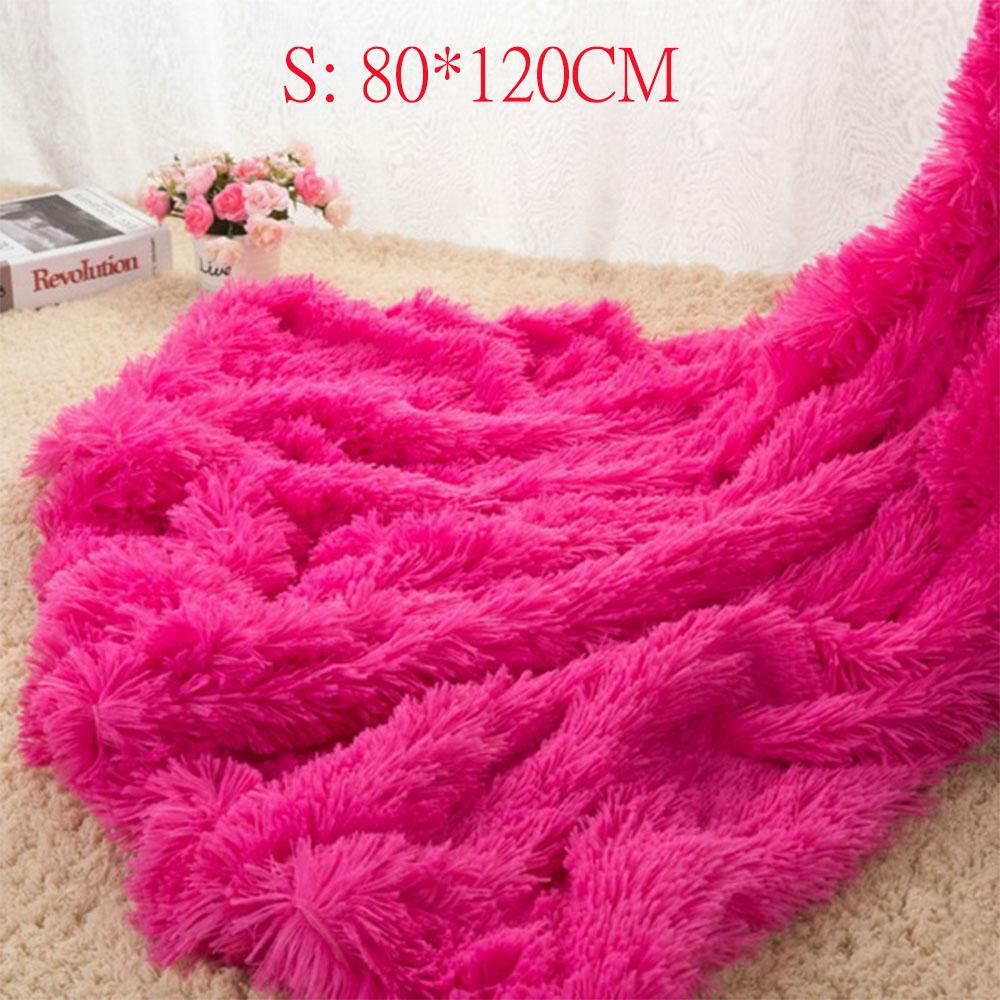 Super Soft Long Shaggy Fuzzy Fur Faux Fur Warm Elegant Cozy With Fluffy Sherpa Throw Blanket