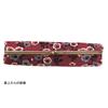 Akashiya Kyoto Obi Camellia Pouch, Fabric, Pattern, K21-TU