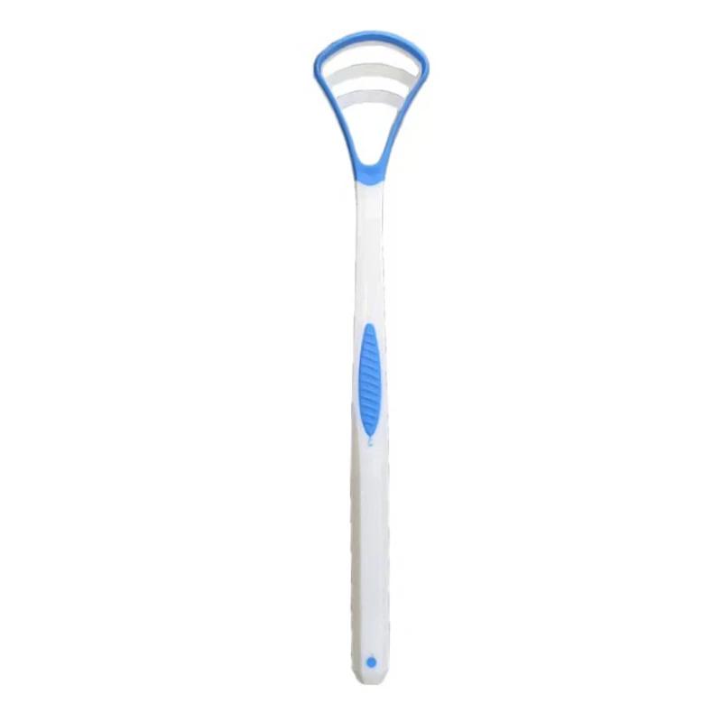 Ergonomic Silicone Tongue Scraper Double-Sided Fresher Breath Cleaning Brush Oral Hygiene Tool